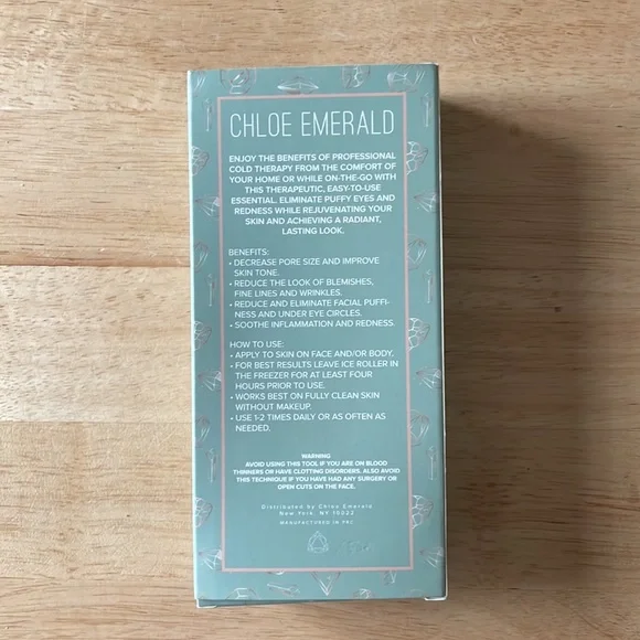🌻3 for $25 Chloe Emerald Professional Ice Roller, new - Picture 3 of 3